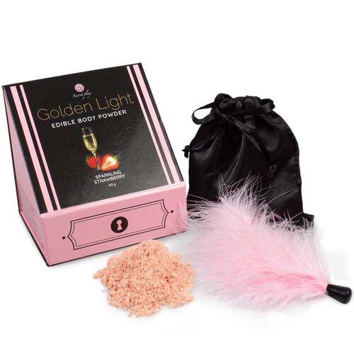 D-232386 Polvos comestible fresas y cava + pluma