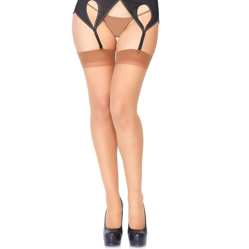 D-222182 LEG AVENUE - MEDIAS TRANSPARENTES MARRON TALLA UNICA