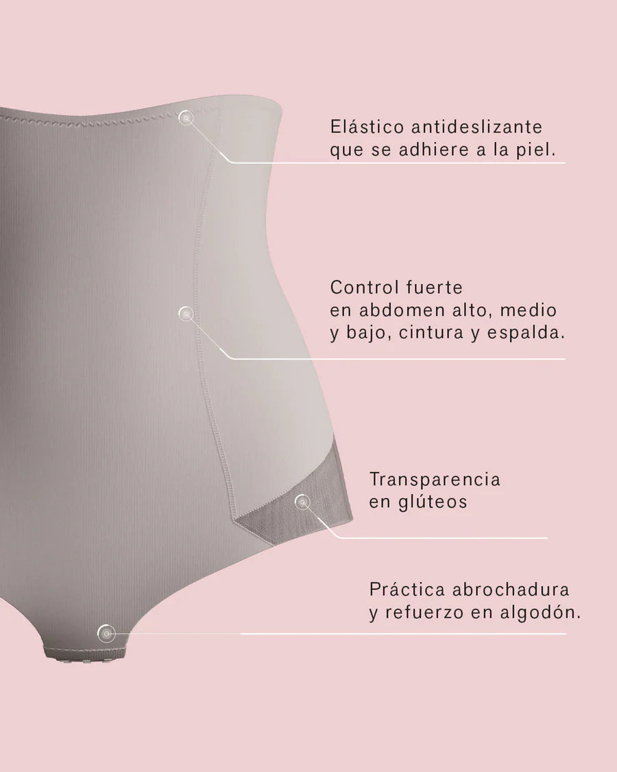 12811 Braga tiro alto con corchetes Leonisa