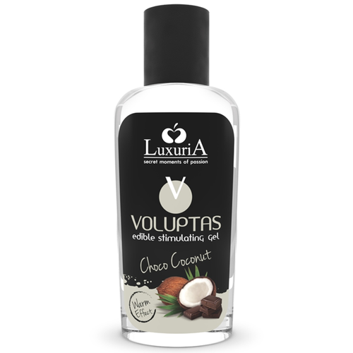 D-228347  Gel masaje comestible efecto calor sabor coco y crema 100ml