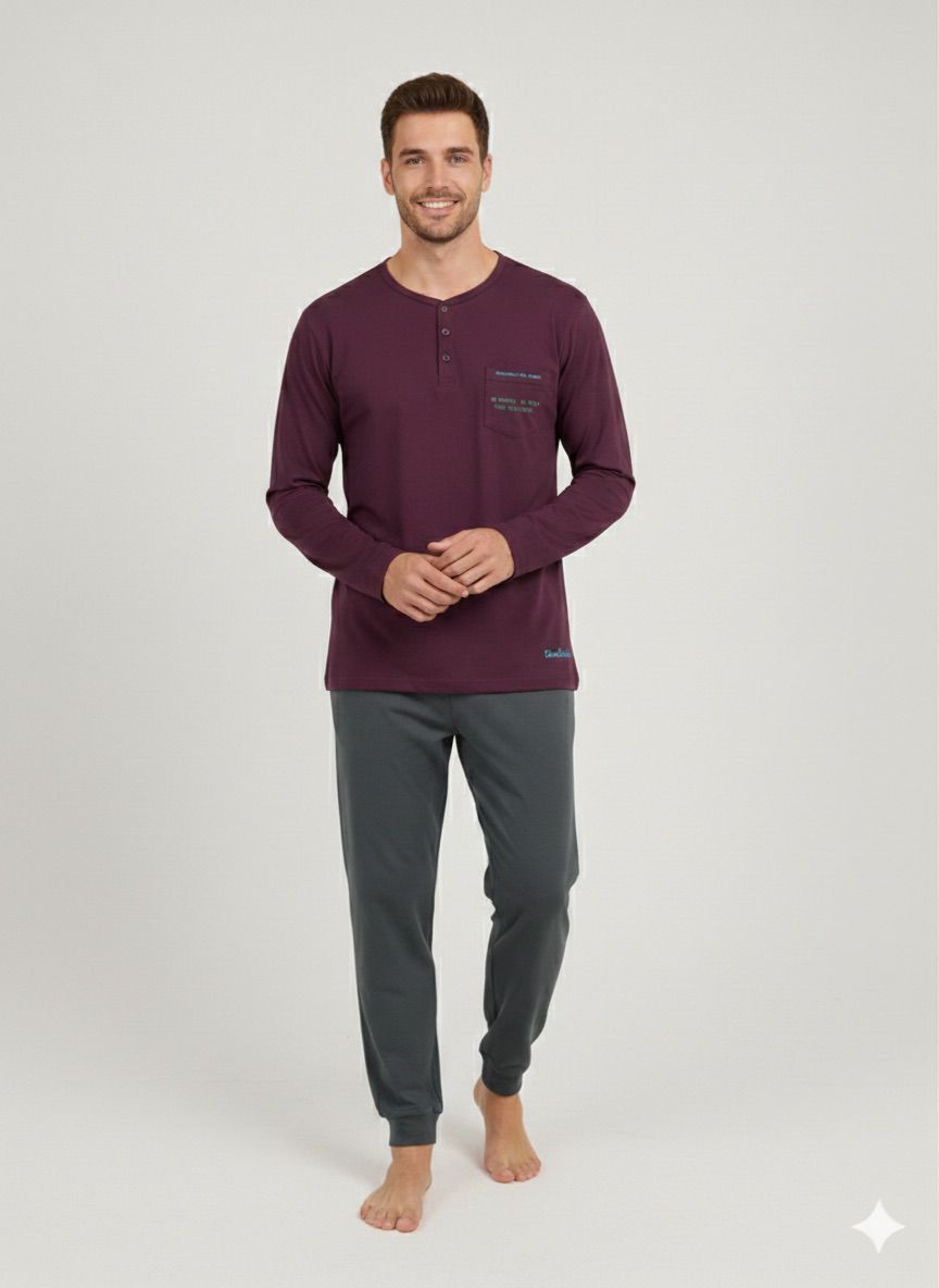 Pijama hombre afelpado